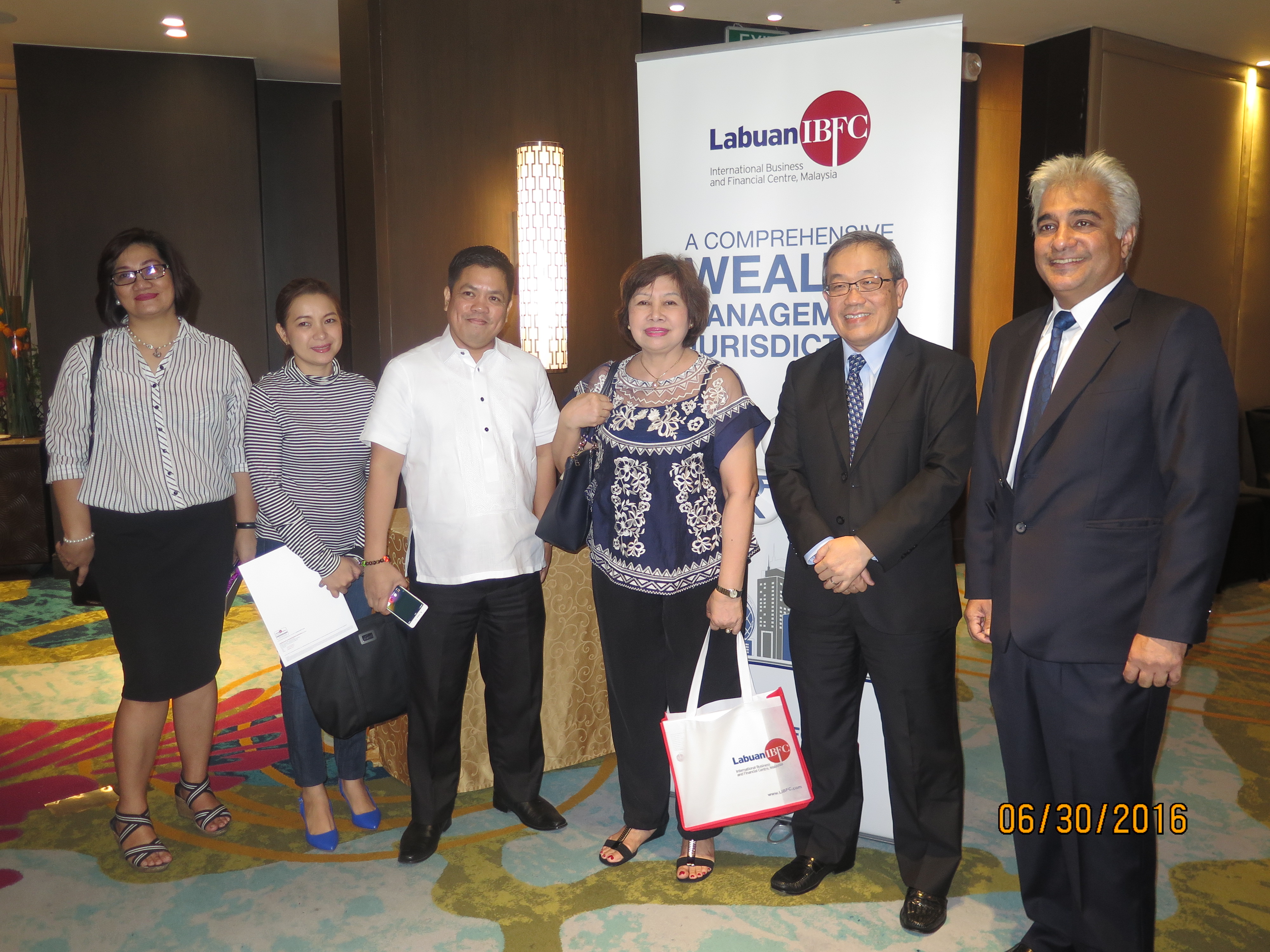 2016 Malaysia Labuan meeting with Pres. Jose & Adel Gonzales | June 30 — archival photograph