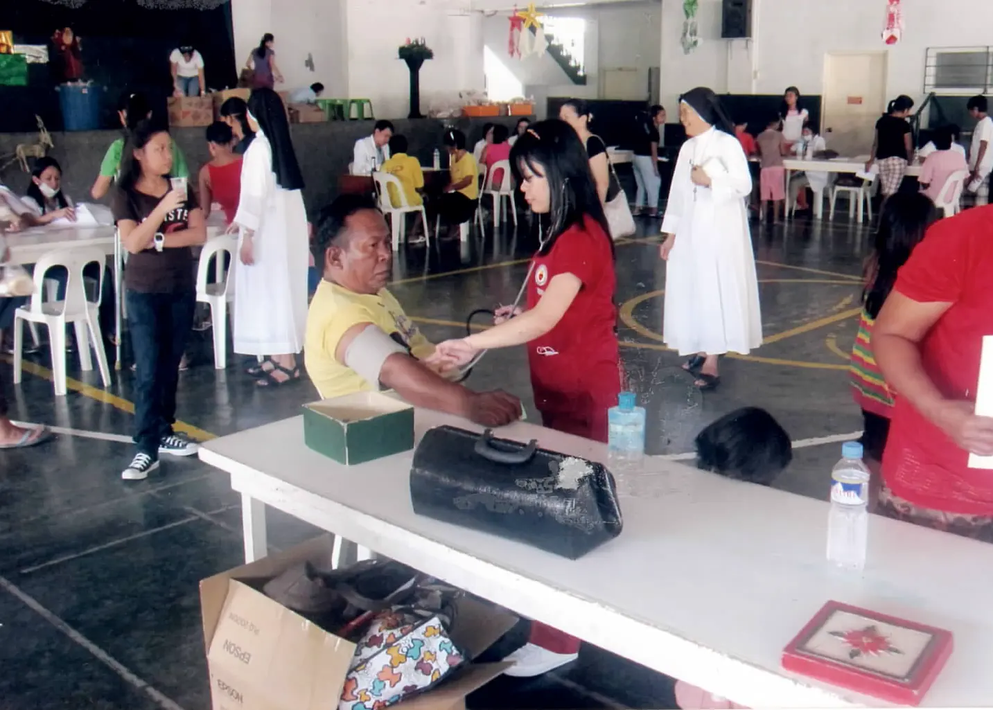 Sacred Heart medical mission with patient screening and community care