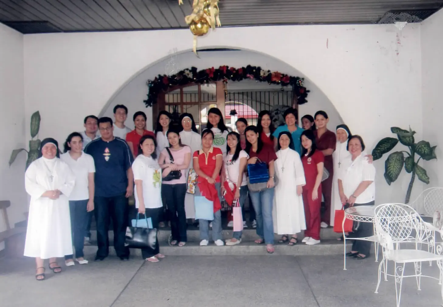 Sacred Heart staff, volunteers, and mission partners gathered during community outreach