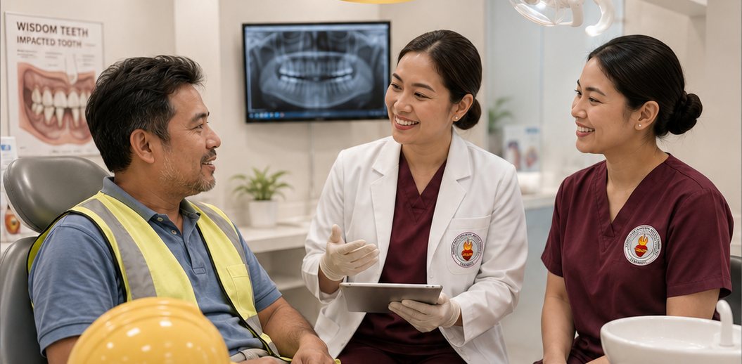 Dental general surgery consultation at Sacred Heart.